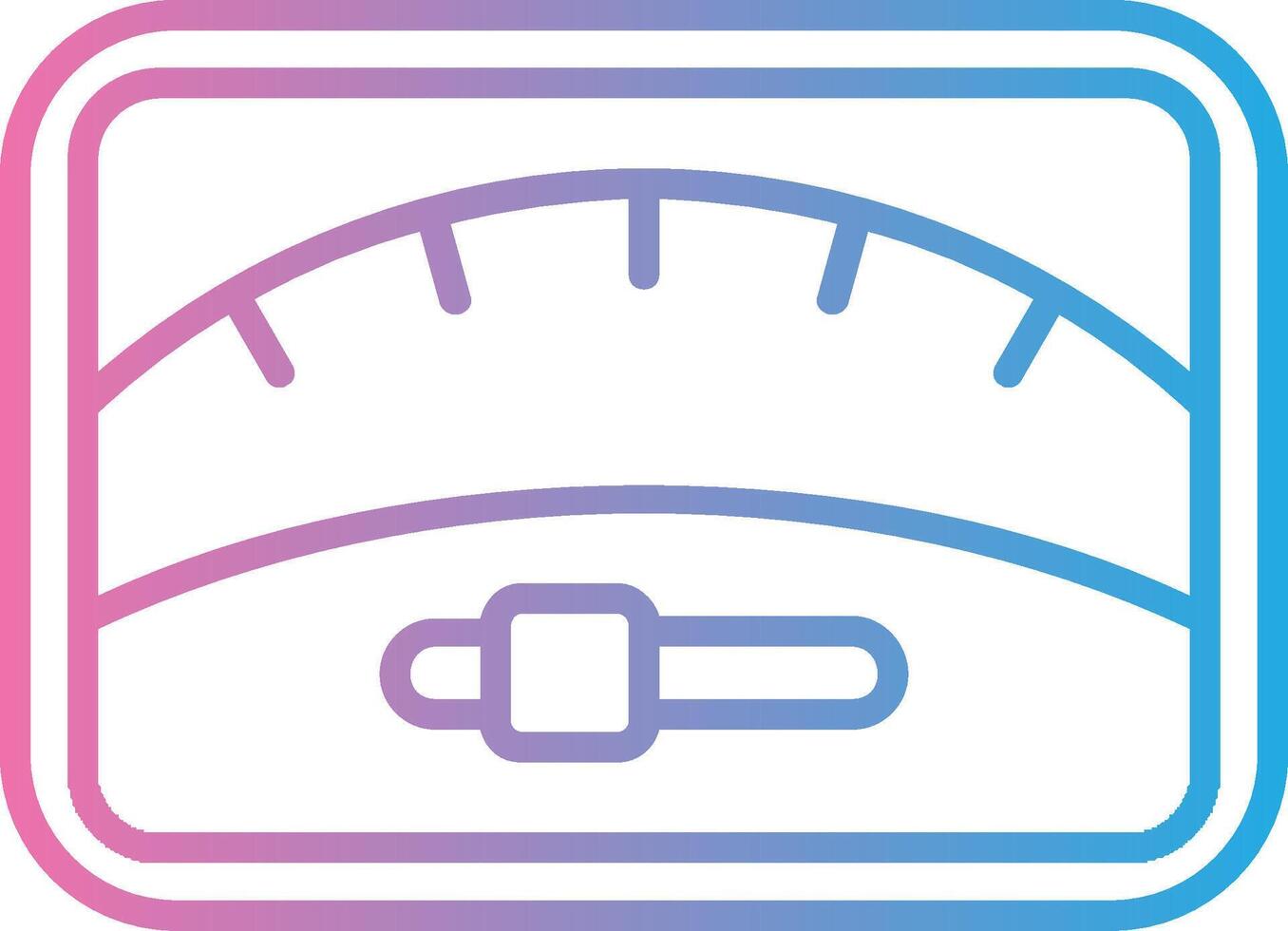 Dial Line Gradient Icon Design vector