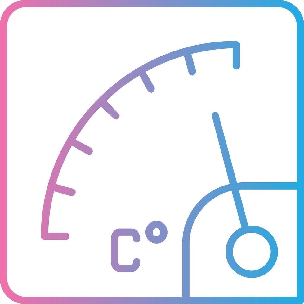 Gauge Line Gradient Icon Design vector