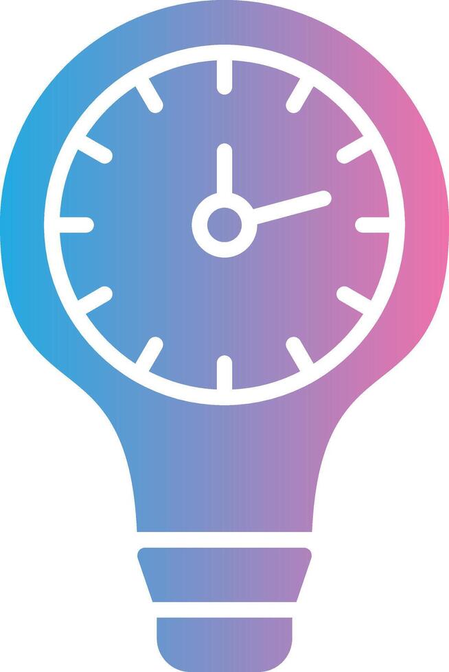 Light Speed Travel Glyph Gradient Icon Design vector