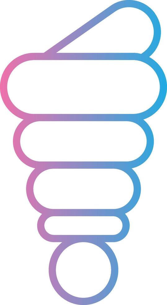 Conch Shell Line Gradient Icon Design vector