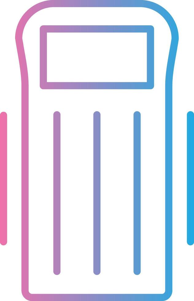 Float Line Gradient Icon Design vector