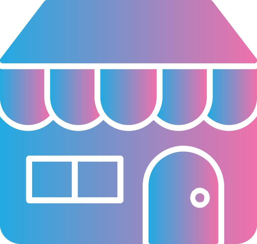 Find A Store Glyph Gradient Icon Design vector