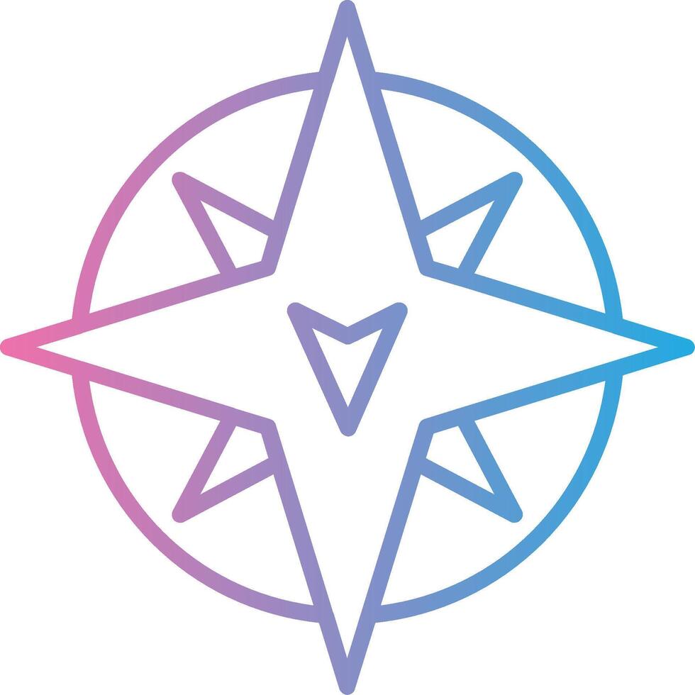 South Line Gradient Icon Design vector