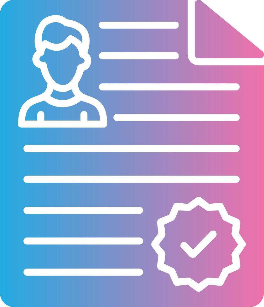 Alert Sign Glyph Gradient Icon Design vector