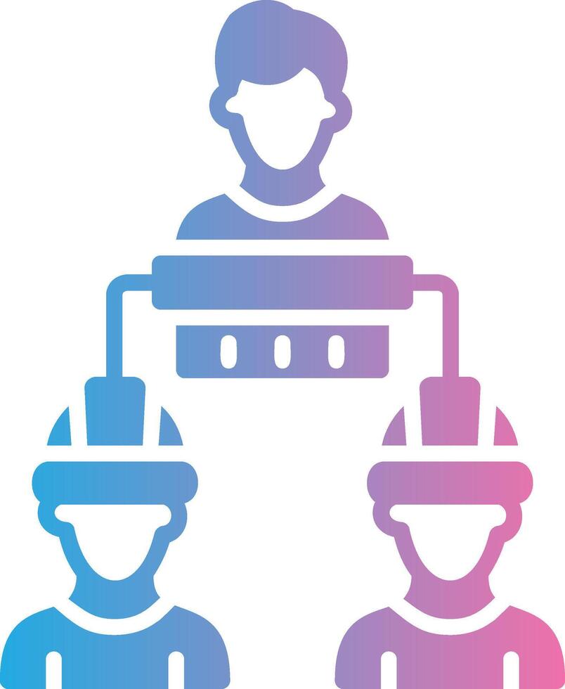Wall Construction Glyph Gradient Icon Design vector