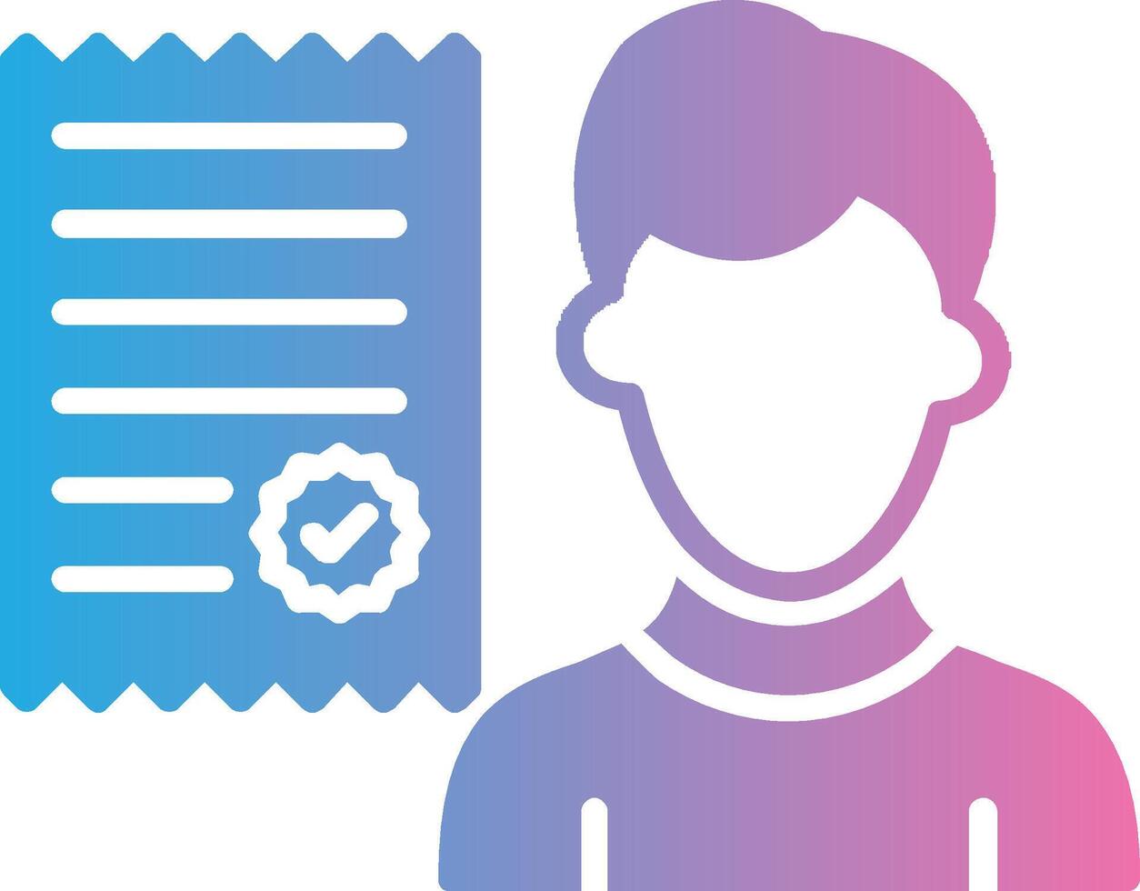 Painting Glyph Gradient Icon Design vector