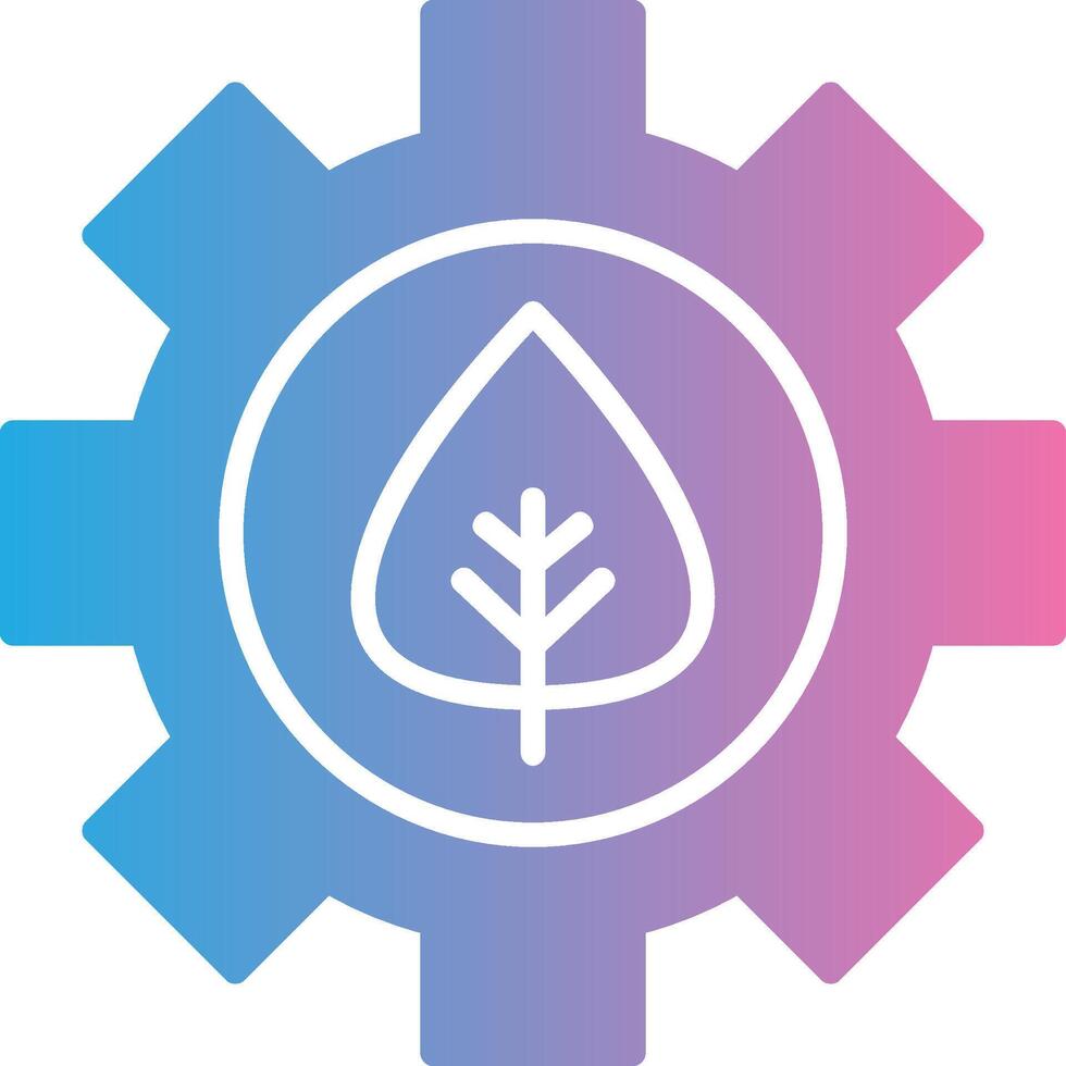 Offshore Platform Glyph Gradient Icon Design vector