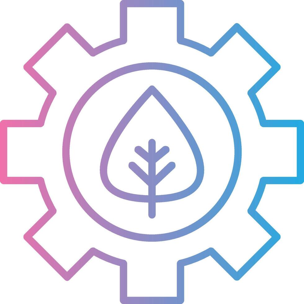 Offshore Platform Line Gradient Icon Design vector