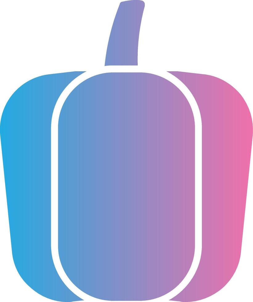 Pepper Glyph Gradient Icon Design vector