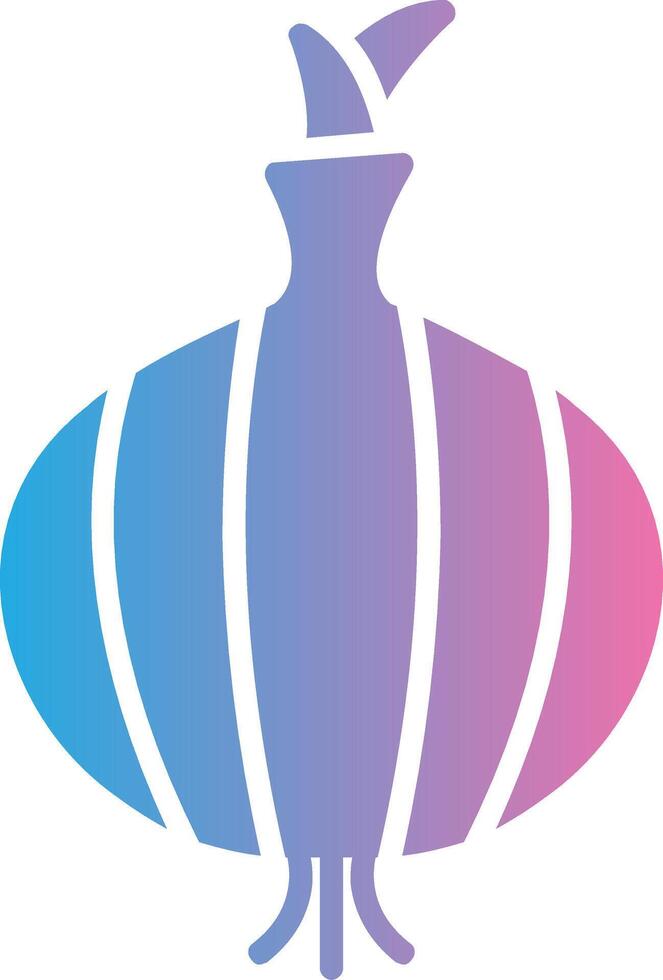 Onion Glyph Gradient Icon Design vector