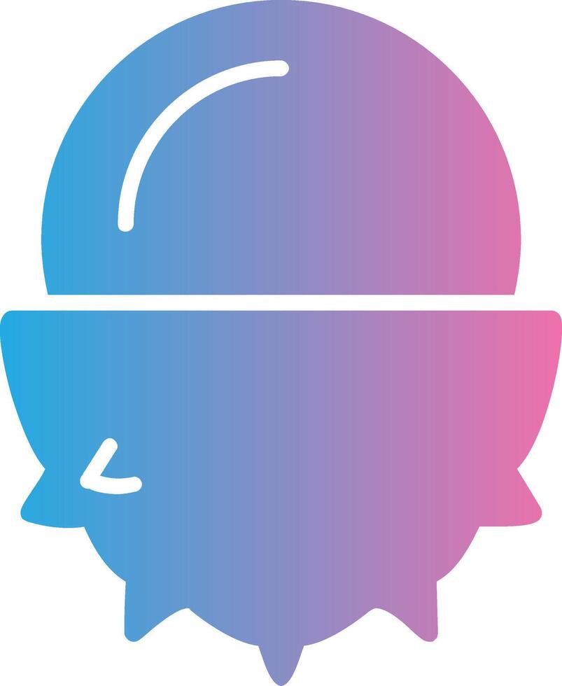 Lychee Glyph Gradient Icon Design vector