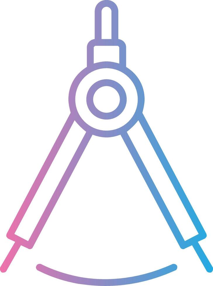 Dividers Line Gradient Icon Design vector