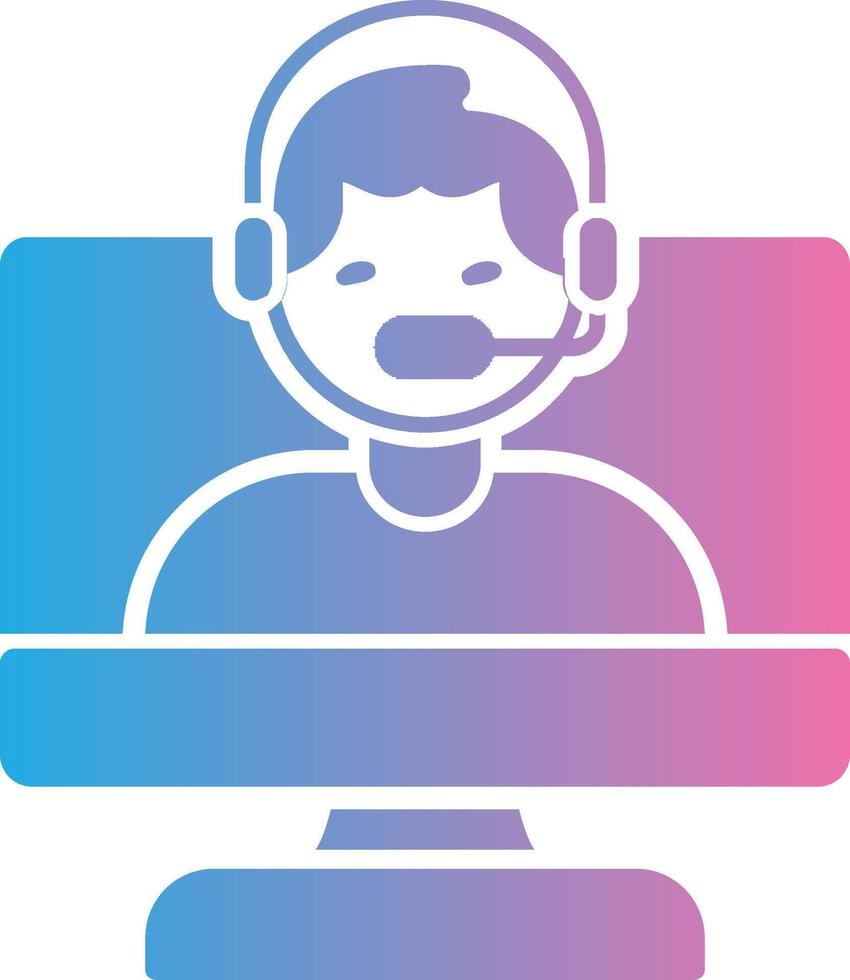 OnGlyph Gradient Multi Circle Consultant Glyph Gradient Icon Design vector