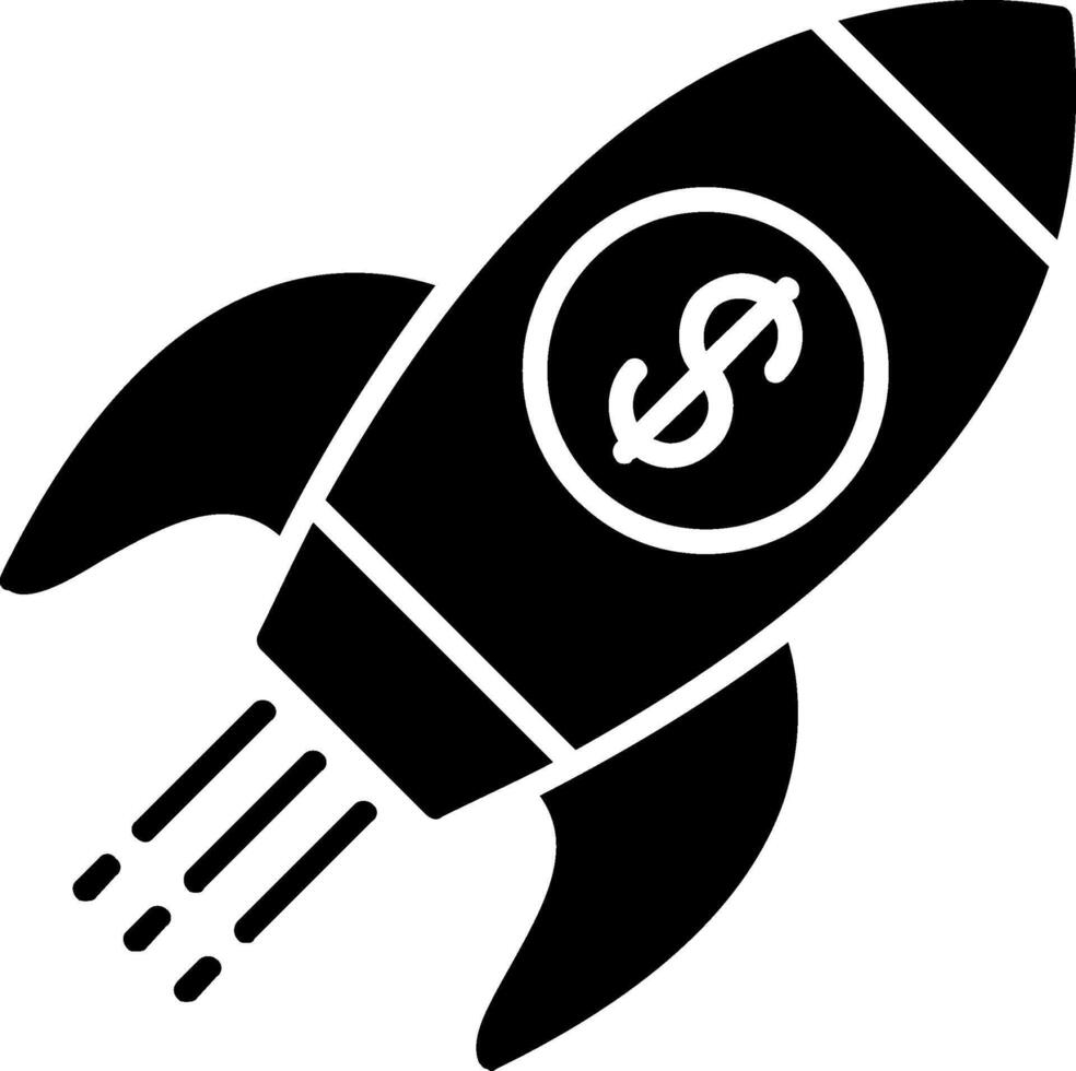 Business Startup Glyph Icon Design vector