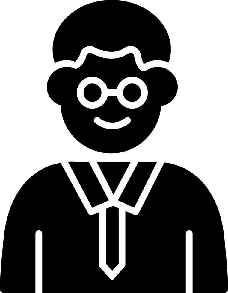 Professor Glyph Icon Design vector