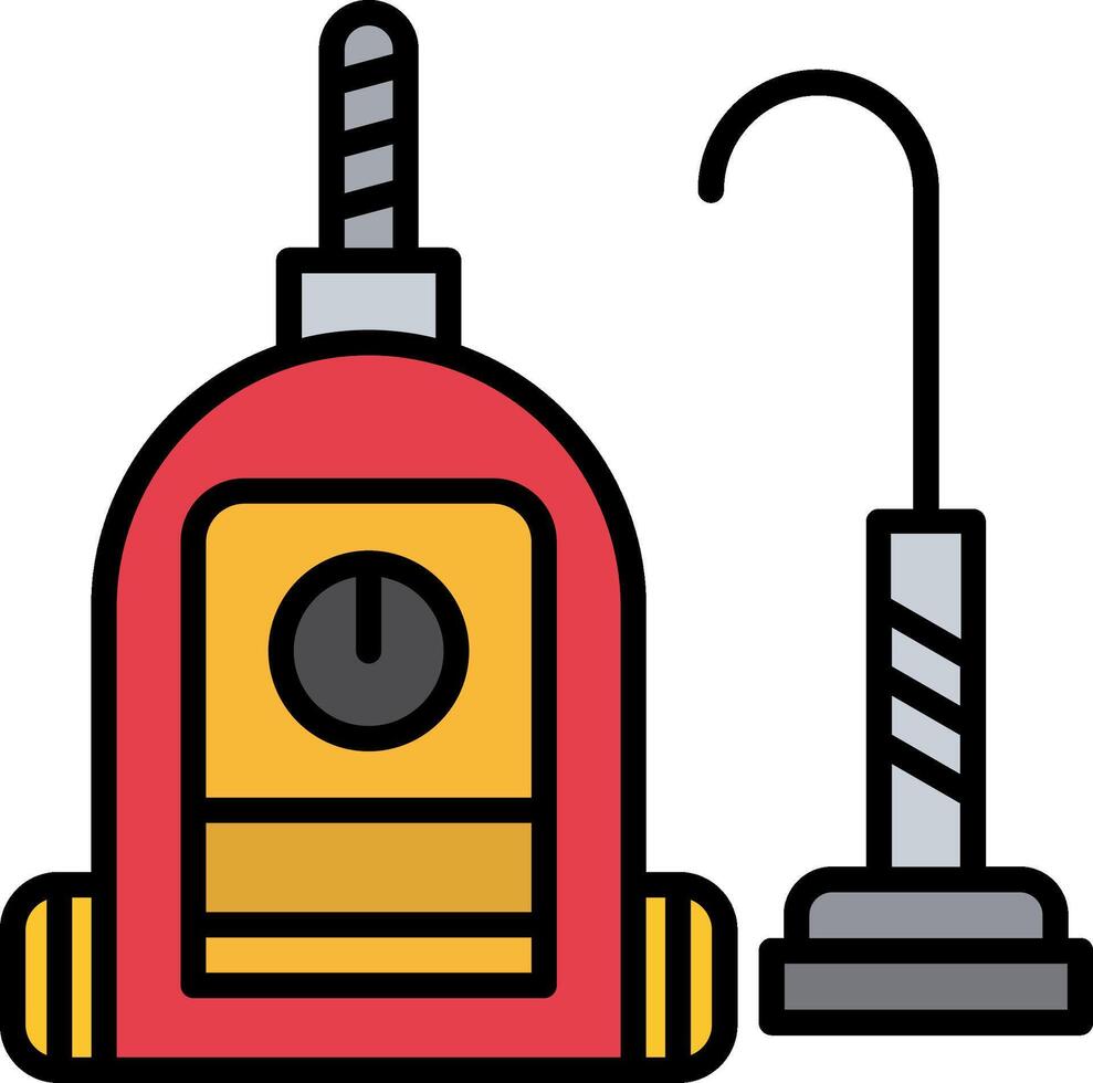 Vacuum Cleaner Line Filled Icon vector