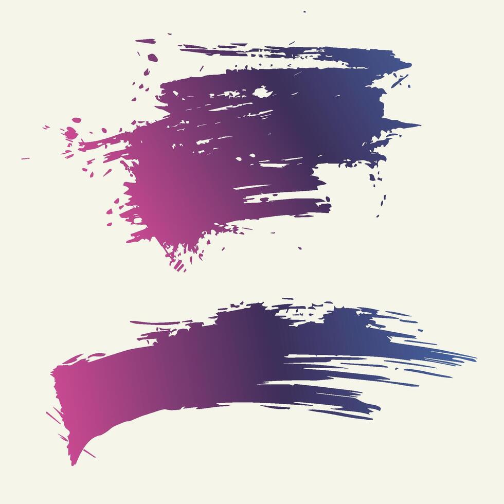 Colorful watercolor brush stroke design vector