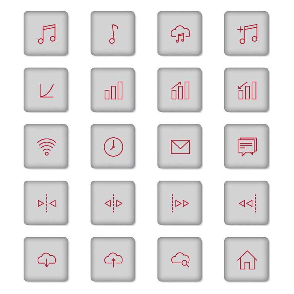 free web and social media icons vector