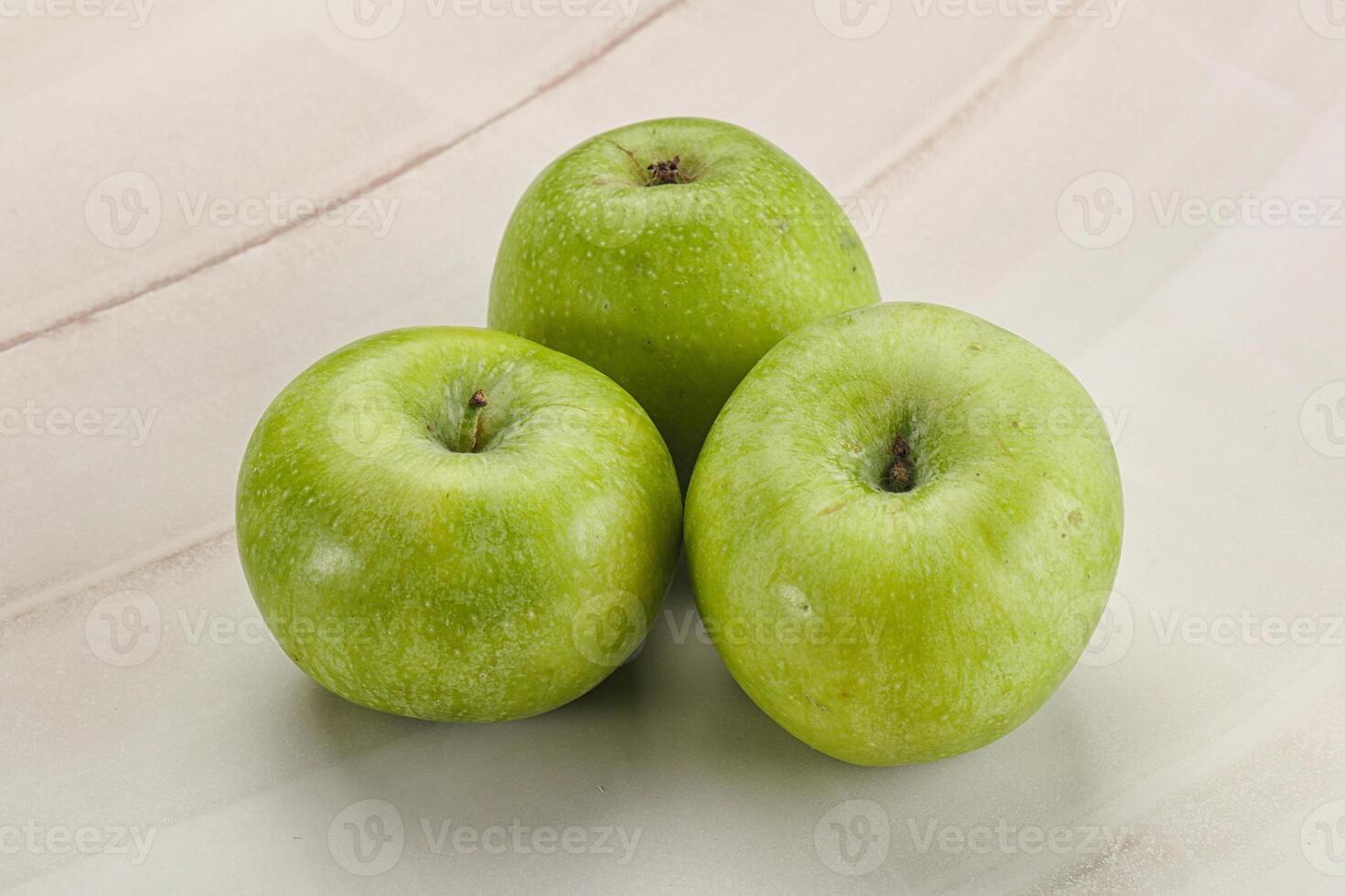 Sweet and juicy green apple photo