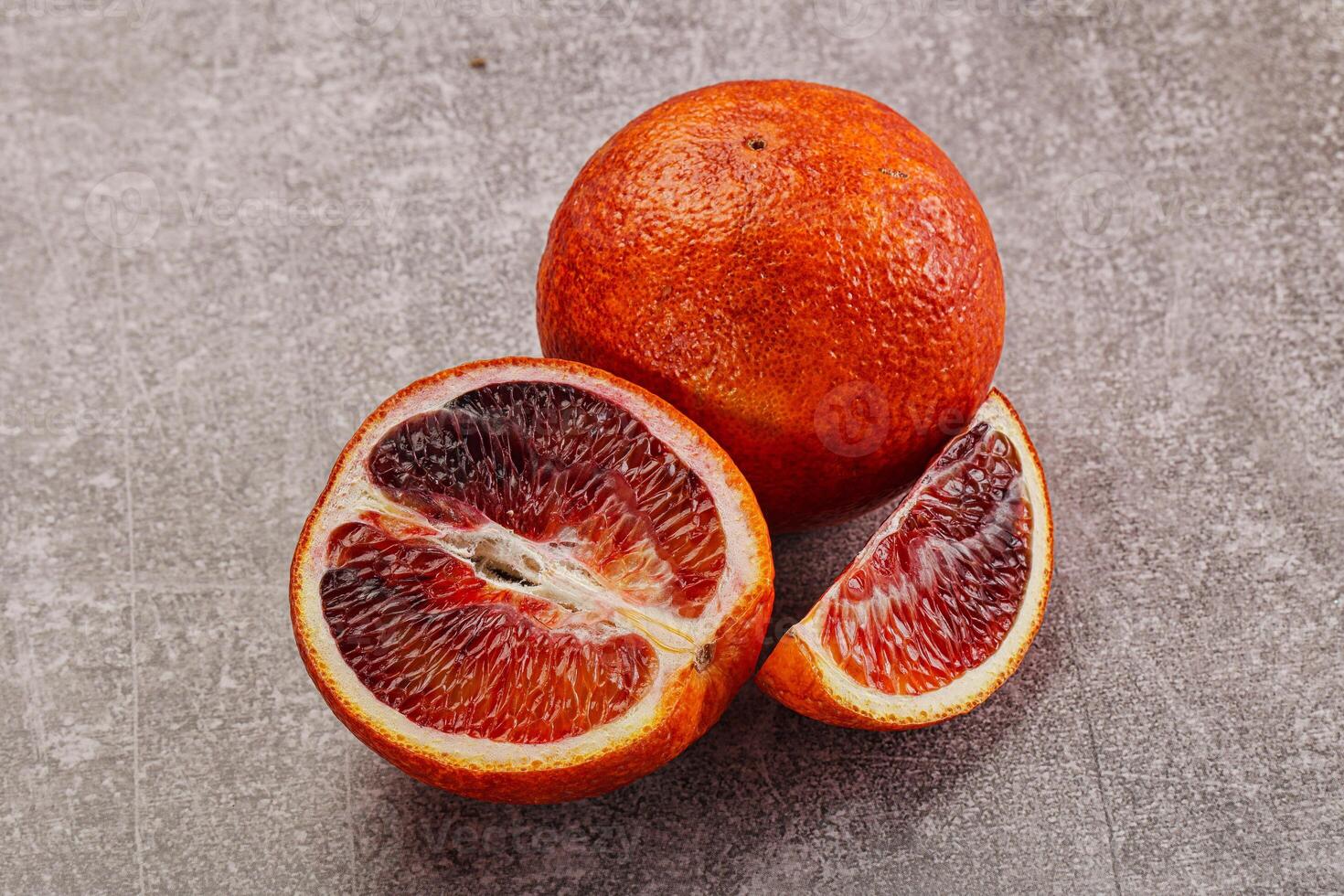 Red Sicilian orange ripe and juicy photo