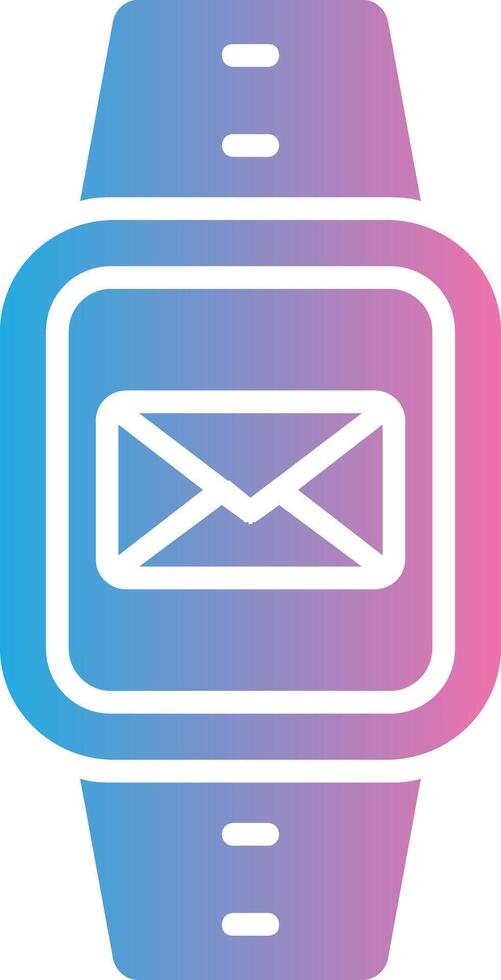Message Glyph Gradient Icon Design vector