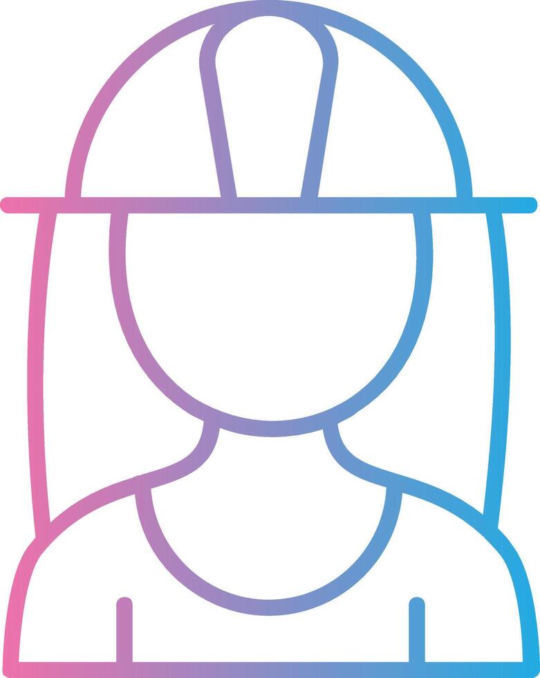 Architect Line Gradient Icon Design vector