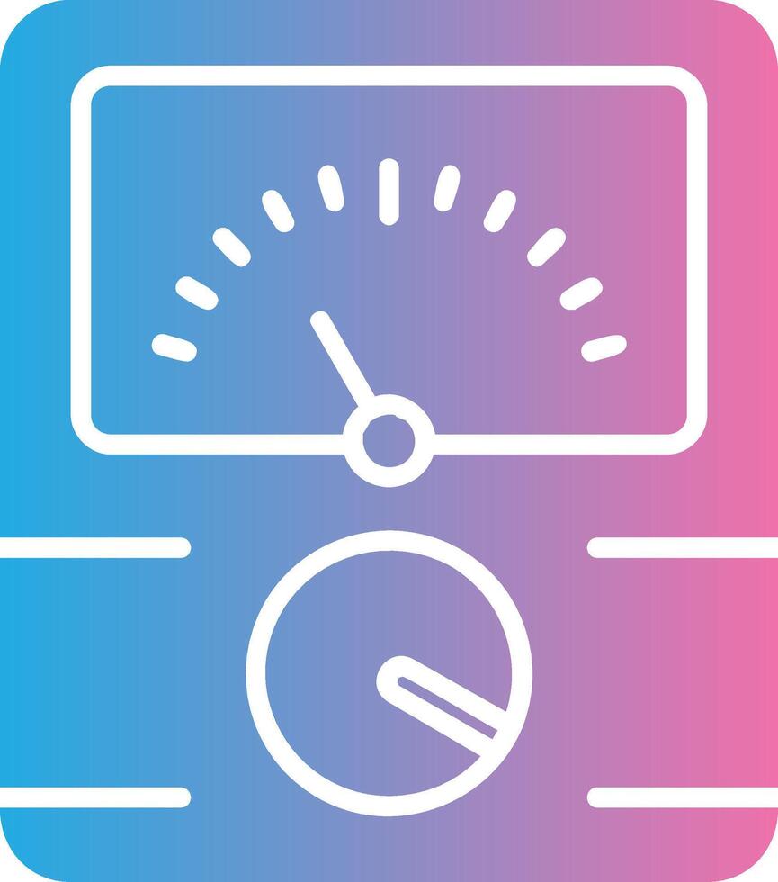 Dial Glyph Gradient Icon Design vector