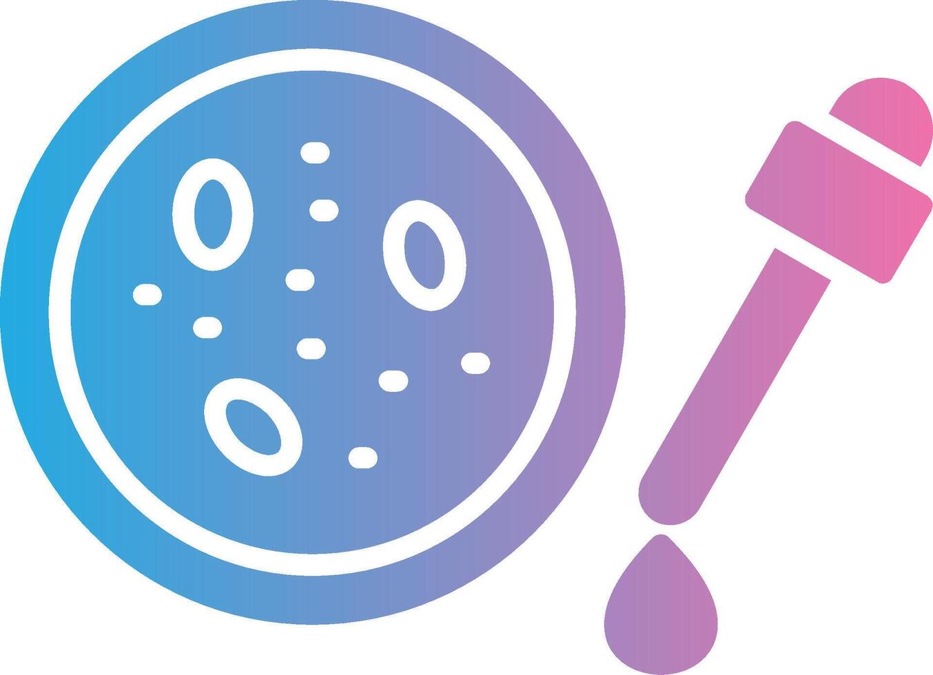 Petri Dish Glyph Gradient Icon Design vector