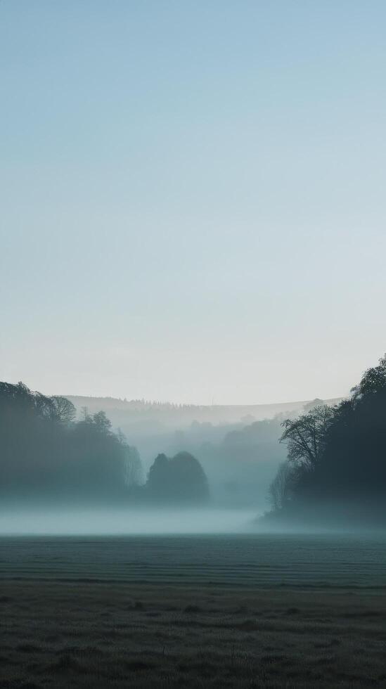 Misty Countryside Morning photo