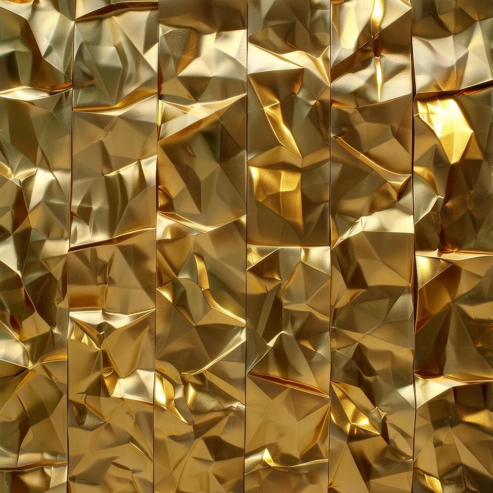 Golden Geometric Paper Art photo