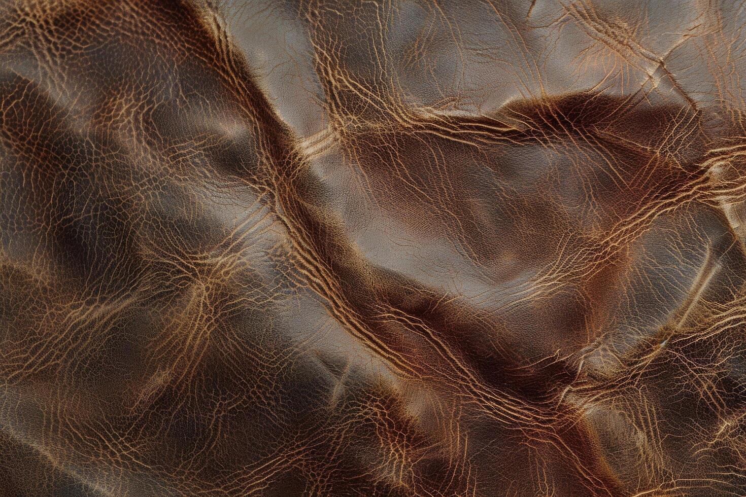 Rugged Brown Leather Texture photo