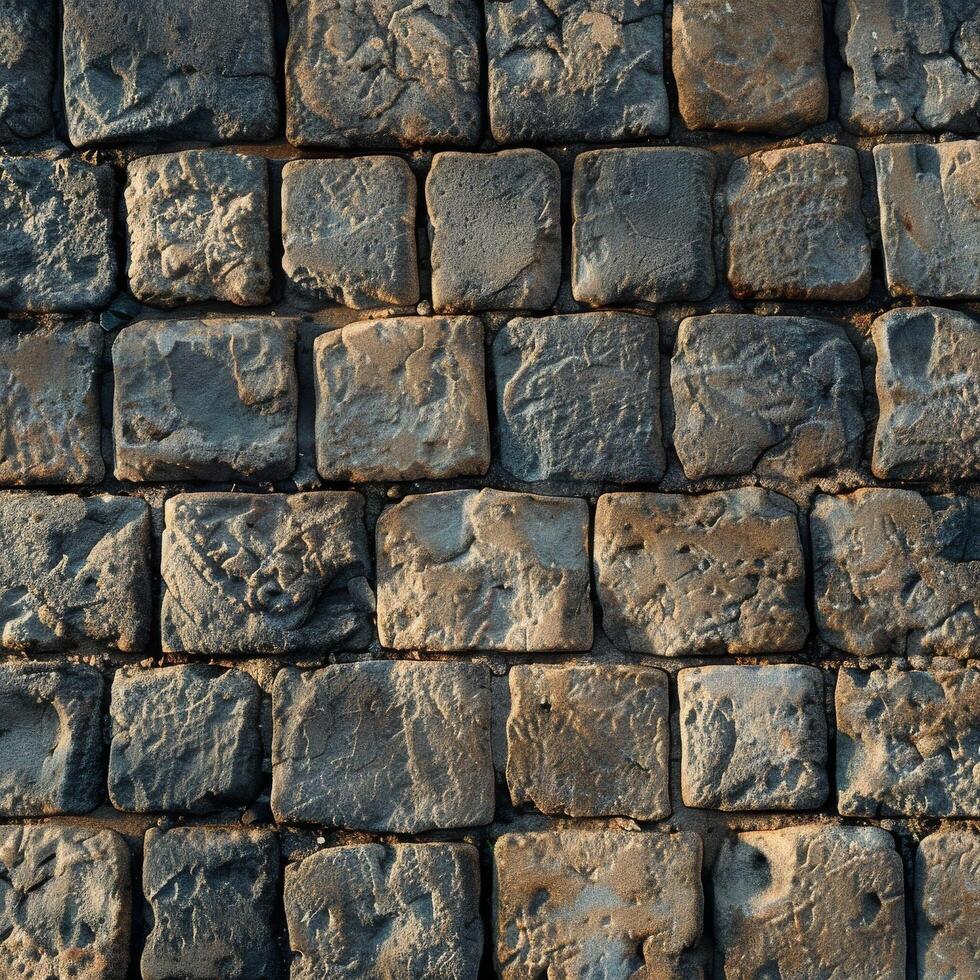 Cobbled Stone Pavement Texture photo