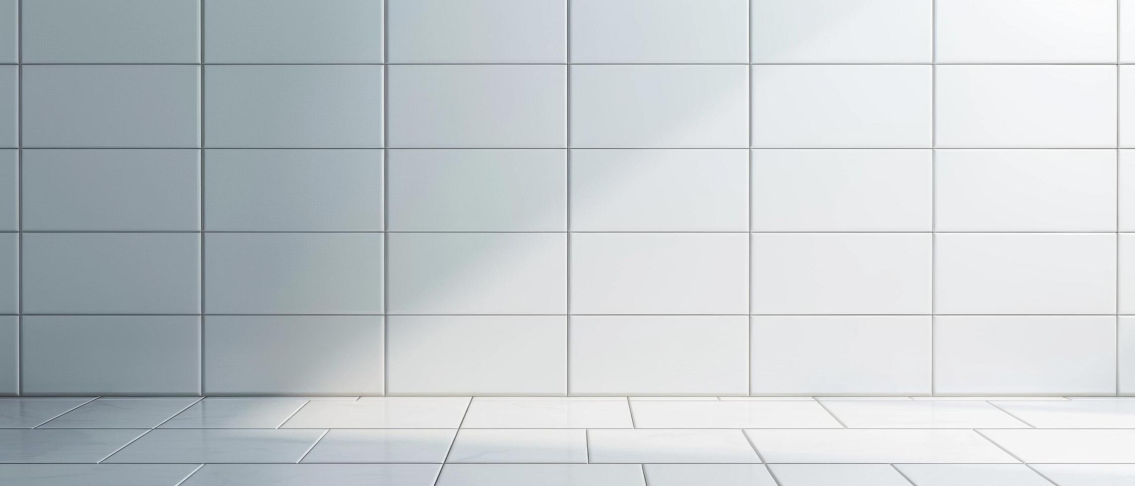 Contemporary White Tiled Wall photo