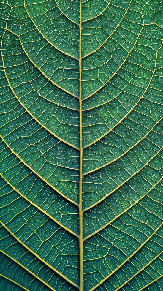 Green Leaf Vein Patterns photo