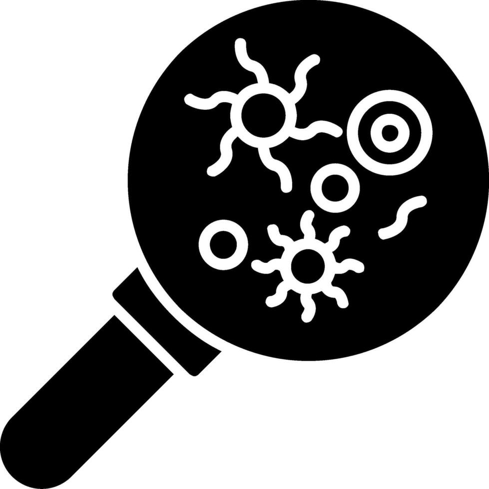 Microbiology Glyph Icon Design vector