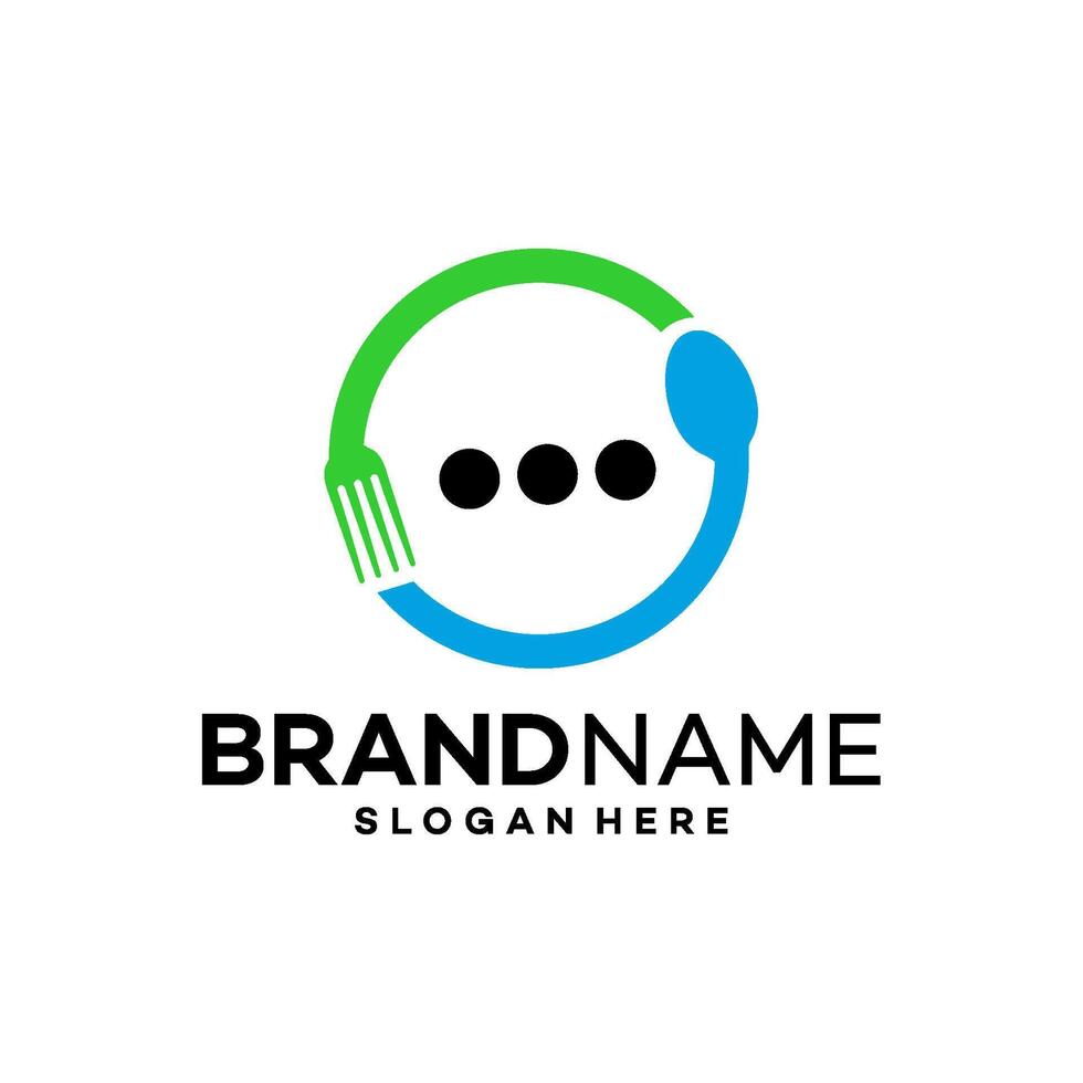 creative food logo design template illustration vector