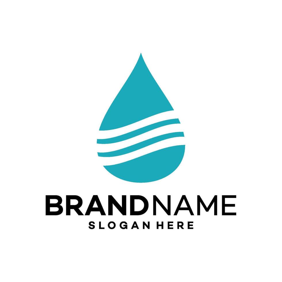 drop water logo design template illustration vector