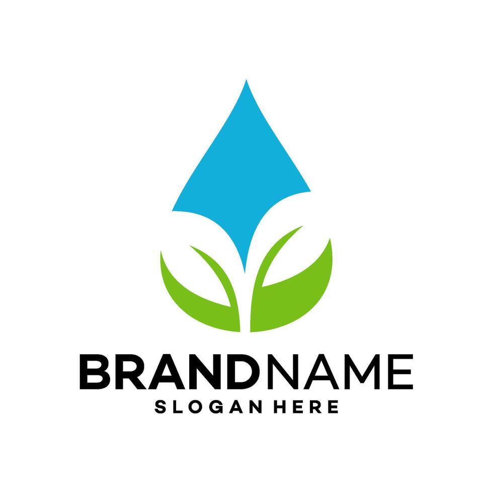 drop water logo design template illustration vector