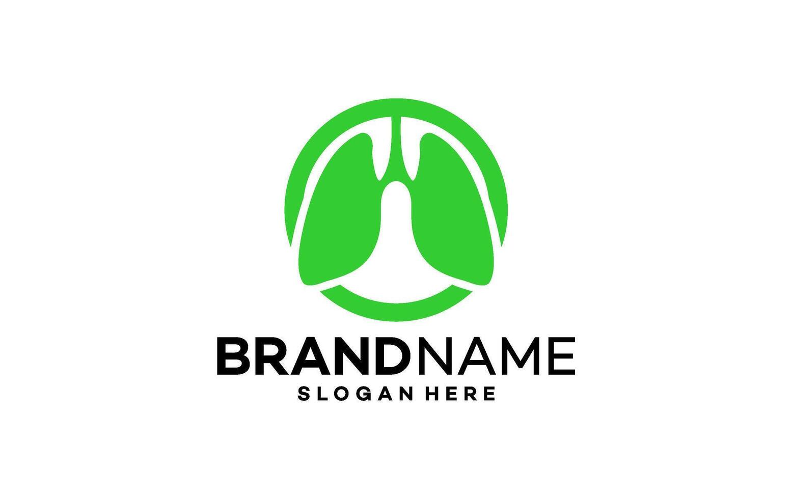 Lung For Medical And Lung Care Company Symbol vector