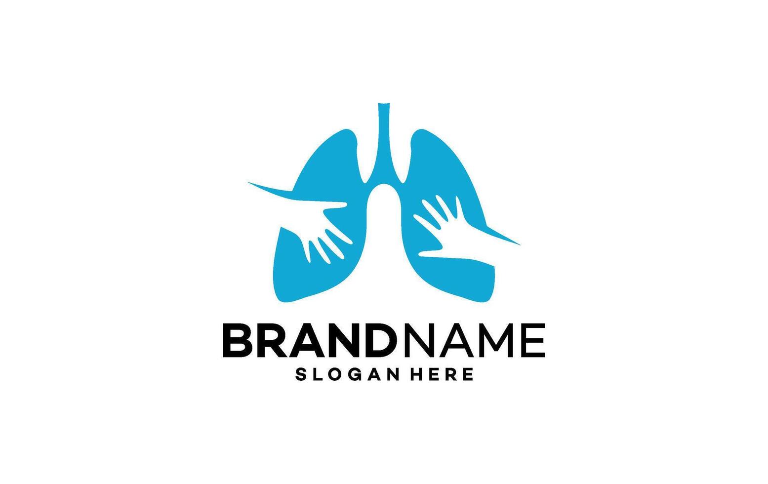 Lung For Medical And Lung Care Company Symbol vector