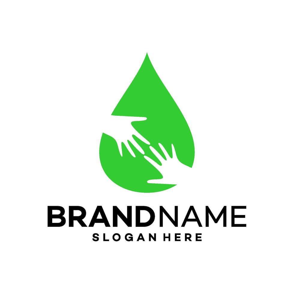 drop water logo design template illustration vector