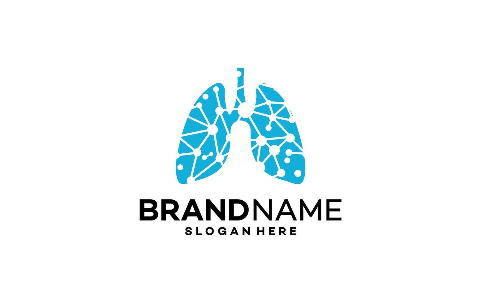 Lung For Medical And Lung Care Company Symbol vector