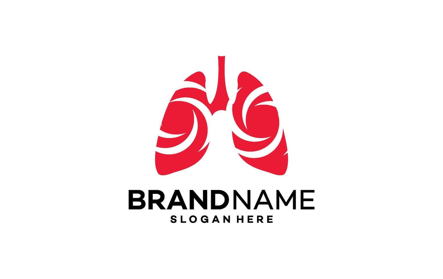 Lung For Medical And Lung Care Company Symbol vector