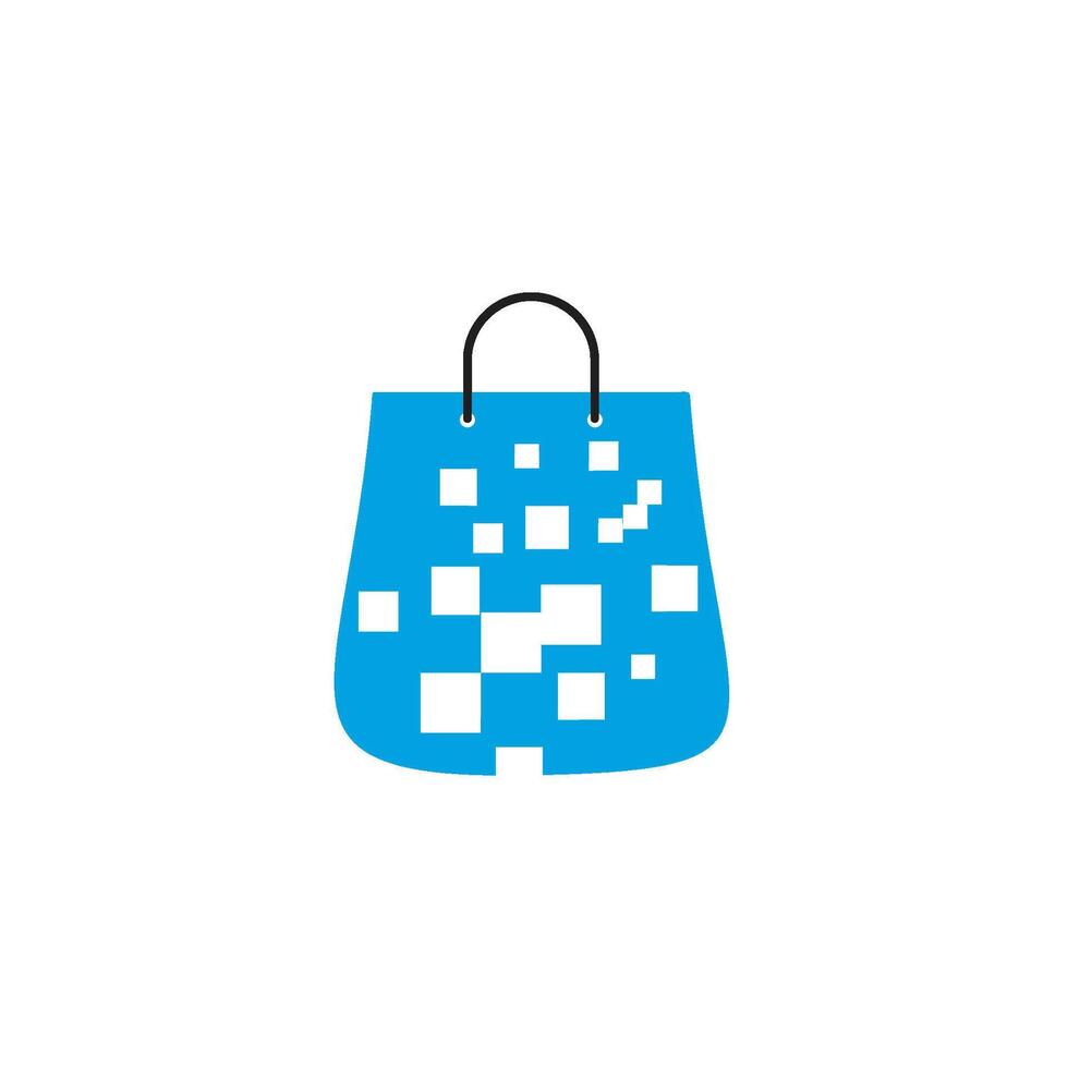 bag shopping logo design template illustration vector