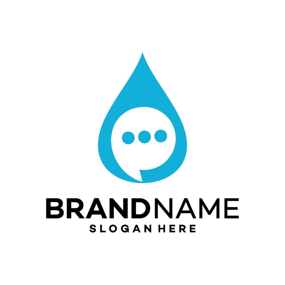 drop water logo design template illustration vector