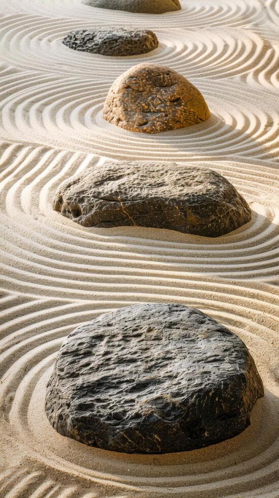 Zen Garden Rhythmic Stones photo