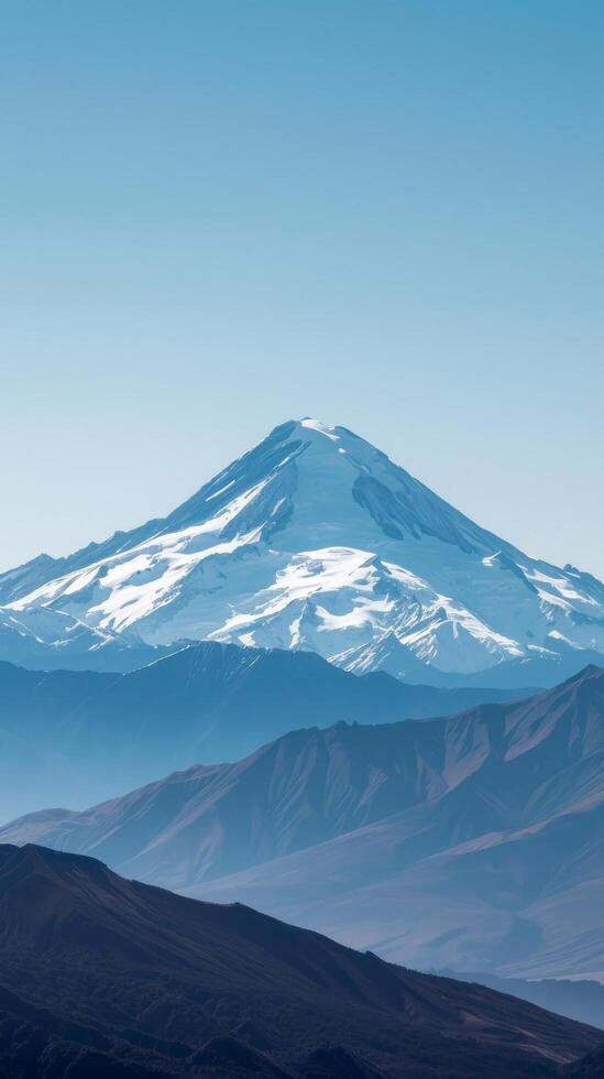 Majestic Snow-Capped Mountain photo