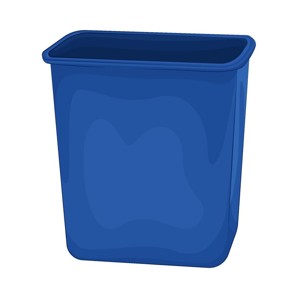 Illustration of trash bin vector