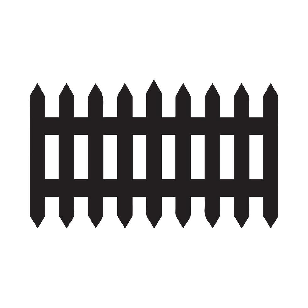 Fence icon set. Simple for web design isolated on white background. vector