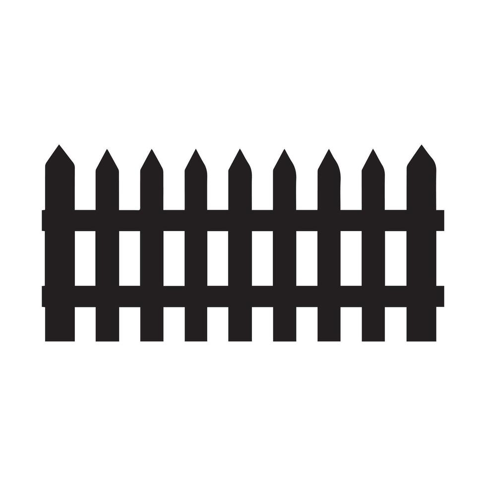 Fence icon set. Simple for web design isolated on white background. vector